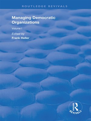 cover image of Managing Democratic Organizations I